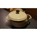 Lodge EC4D33 4.5 Qt. Caribbean Blue Enameled Cast Iron Dutch Oven