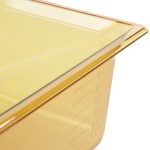Vollrath 9006410 Super Pan® Full Size Amber High Heat Plastic Food Pan - 6