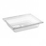 Carlisle 10220B07 StorPlus 1/2 Size Clear Polycarbonate Food Pan - 2 1/2 Carlisle 10220B07 StorPlus 1/2 Size Clear Polycarbonate Food Pan - 2 1/2