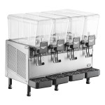 Vollrath VBBD4-37-F Quadruple 3.17 Gallon Bowl Refrigerated Beverage Dispenser with Fountain Spray Circulation - 115V