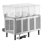 Vollrath VBBD4-37-F Quadruple 3.17 Gallon Bowl Refrigerated Beverage Dispenser with Fountain Spray Circulation - 115V
