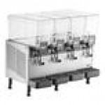 Vollrath VBBD4-37-F Quadruple 3.17 Gallon Bowl Refrigerated Beverage Dispenser with Fountain Spray Circulation - 115V