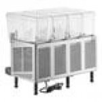 Vollrath VBBD4-37-F Quadruple 3.17 Gallon Bowl Refrigerated Beverage Dispenser with Fountain Spray Circulation - 115V