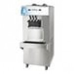 Spaceman 6378A-C Pressurized Dual Flavor High Output Twin Twist Free-Standing Soft Serve Ice Cream Machine with 2 Hoppers and 3 Dispensers - 208-230V