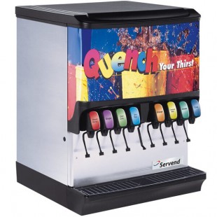 Servend 2705485 SV-200 10 Valve Sanitary Lever Countertop Ice/Beverage Dispenser with 200 lb. Ice Storage Servend 2705485 SV-200 10 Valve Sanitary Lever Countertop Ice/Beverage Dispenser with 200 lb. Ice Storage
