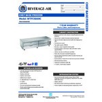 Beverage-Air WTFCS84HC 4 Drawer 84 Beverage-Air WTFCS84HC 4 Drawer 84