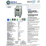 Hoshizaki SR27B-8 27 Hoshizaki SR27B-8 27