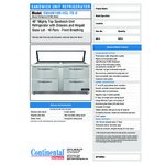 Continental Refrigerator SW48N18M-HGL-FB-D 48 Continental Refrigerator SW48N18M-HGL-FB-D 48