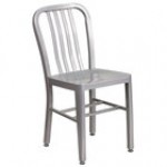 Flash Furniture CH-61200-18-GN-GG Green Metal Indoor / Outdoor Chair with Vertical Slat Back Flash Furniture CH-61200-18-GN-GG Green Metal Indoor / Outdoor Chair with Vertical Slat Back