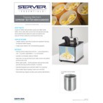 Server BSW-SS 86540 Supreme 3 Qt. Butter Warmer / Merchandiser with Pump - 120V, 517W Server BSW-SS 86540 Supreme 3 Qt. Butter Warmer / Merchandiser with Pump - 120V, 517W