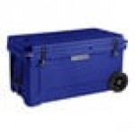 CaterGator CG65NVW Navy 65 Qt. Mobile Rotomolded Outdoor Cooler / Ice Chest