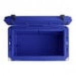 CaterGator CG65NVW Navy 65 Qt. Mobile Rotomolded Outdoor Cooler / Ice Chest