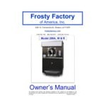 Frosty Factory 289A 24 Qt. Large Cylinder Air-Cooled Frozen Cocktail Machine - 230V