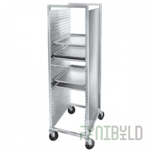 Channel 616 38 Pan End Load Semi-Enclosed Aluminum Bun /Sheet Pan Rack - Assembled