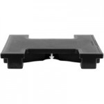 Cambro VBRU6110 Black 6' Versa Ultra Food / Salad Bar with Storage and Standard Casters