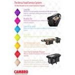 Cambro VBRU6110 Black 6' Versa Ultra Food / Salad Bar with Storage and Standard Casters