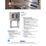 Imperial Range PCVG-1 Pro Series Single-Deck Two-Door Natural Gas Convection Oven with Two-Speed Motor - 70,000 BTU Imperial Range PCVG-1 Pro Series Single-Deck Two-Door Natural Gas Convection Oven with Two-Speed Motor - 70,000 BTU