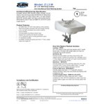 Zurn Elkay Z.L3.M Manual Faucet Lavatory System with Wall Hung Lavatory - 20