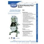 Globe SP40 40 Qt. Planetary Floor Mixer with Guard & Standard Accessories - 240V, 2 hp Globe SP40 40 Qt. Planetary Floor Mixer with Guard & Standard Accessories - 240V, 2 hp