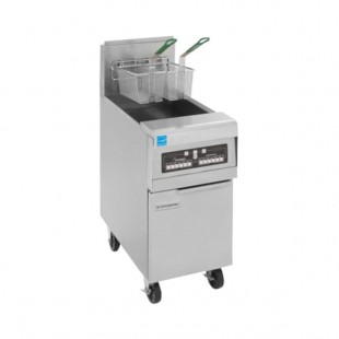 Frymaster PH155-C Liquid Propane High Efficiency Fryer 50 lb. with Programmable Computer Controls and Stainless Steel Door - 80,000 BTU