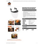 Ergodyne 60243 Skullerz 8994 Clear Anti-Scratch Anti-Fog Face Shield with Adapter for Skullerz Cap-Style Hard Hats and Safety Helmets