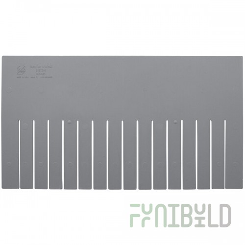 Quantum Gray Long Divider for DG93120 Dividable Grid Container - 6/Pack