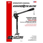OZ Lifting Products Compozite Elite Davit Crane with Manual Winch OZCF1200DAV - 1200 lb. Capacity OZ Lifting Products Compozite Elite Davit Crane with Manual Winch OZCF1200DAV - 1200 lb. Capacity