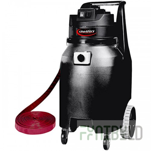 Delfin Industrial Pro HEPA 20 Gallon Pump-Out Wet / Dry Canister Vacuum with Toolkit HV109 - 115V