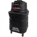 Delfin Industrial Pro HEPA 20 Gallon Pump-Out Wet / Dry Canister Vacuum with Toolkit HV109 - 115V Delfin Industrial Pro HEPA 20 Gallon Pump-Out Wet / Dry Canister Vacuum with Toolkit HV109 - 115V