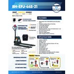 Ballymore 48V Lithium Battery-Powered Pallet Truck with 45 5/16