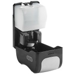 San Jamar S970BKSS Summit Rely Black Manual Hand Soap, Sanitizer, and Lotion Dispenser - 5 3/16 San Jamar S970BKSS Summit Rely Black Manual Hand Soap, Sanitizer, and Lotion Dispenser - 5 3/16