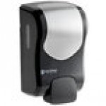 San Jamar S970BKSS Summit Rely Black Manual Hand Soap, Sanitizer, and Lotion Dispenser - 5 3/16 San Jamar S970BKSS Summit Rely Black Manual Hand Soap, Sanitizer, and Lotion Dispenser - 5 3/16