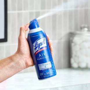 Lysol RAC99351CT 10 oz. White Linen Scent Air Sanitizer Spray - 6/Case