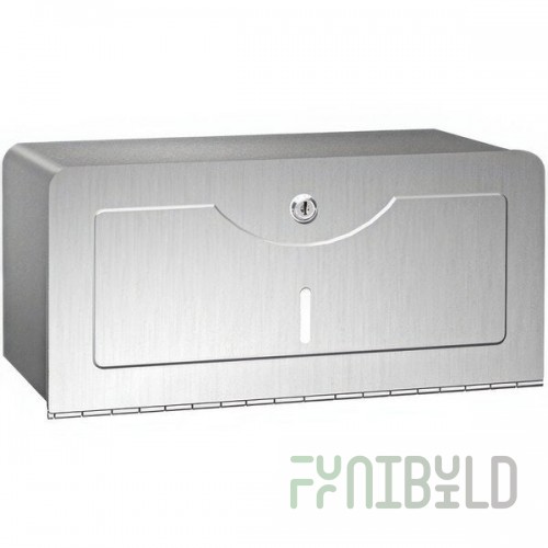 American Specialties, Inc. 10-0245-SS Surface-Mounted Stainless Steel C-Fold / Multifold Paper Towel Dispenser