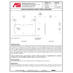 American Specialties, Inc. 10-0245-SS Surface-Mounted Stainless Steel C-Fold / Multifold Paper Towel Dispenser