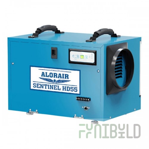 AlorAir Sentinel HD55 Blue Commercial-Grade Dehumidifier - 115V