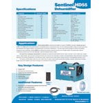 AlorAir Sentinel HD55 Blue Commercial-Grade Dehumidifier - 115V