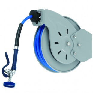 T&S B-7133-01 Stainless Steel Open Hose Reel with 1/2