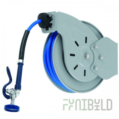 T&S B-7133-01 Stainless Steel Open Hose Reel with 1/2