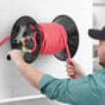 Regency Hand-Crank Open Powder-Coated Steel Hose Reel for 100' x 3/8