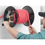 Regency Hand-Crank Open Powder-Coated Steel Hose Reel for 100' x 3/8