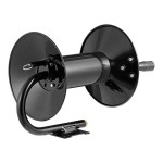 Regency Hand-Crank Open Powder-Coated Steel Hose Reel for 100' x 3/8