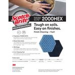 3M Scotch-BriteTM Low Scratch Scour Pad 2000HEX - 15/Case 3M Scotch-BriteTM Low Scratch Scour Pad 2000HEX - 15/Case