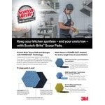 3M Scotch-BriteTM Low Scratch Scour Pad 2000HEX - 15/Case 3M Scotch-BriteTM Low Scratch Scour Pad 2000HEX - 15/Case