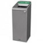 Rubbermaid® 1961620 Configure 15 Gallon Stenni Gray 1 Stream Organic Waste Indoor Rectangular Recycling Bin