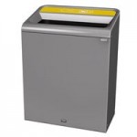 Rubbermaid® 1961620 Configure 15 Gallon Stenni Gray 1 Stream Organic Waste Indoor Rectangular Recycling Bin
