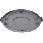 Carlisle 84103323 Bronco 32 Gallon Gray Flat Round Trash Can Lid