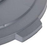Carlisle 84103323 Bronco 32 Gallon Gray Flat Round Trash Can Lid