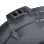 Carlisle 84103323 Bronco 32 Gallon Gray Flat Round Trash Can Lid