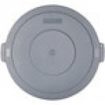 Carlisle 84103323 Bronco 32 Gallon Gray Flat Round Trash Can Lid